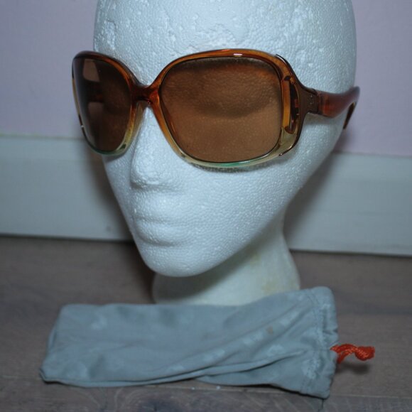 Spy Optics Richelle Orange Oversized Square Acetate Sunglasses